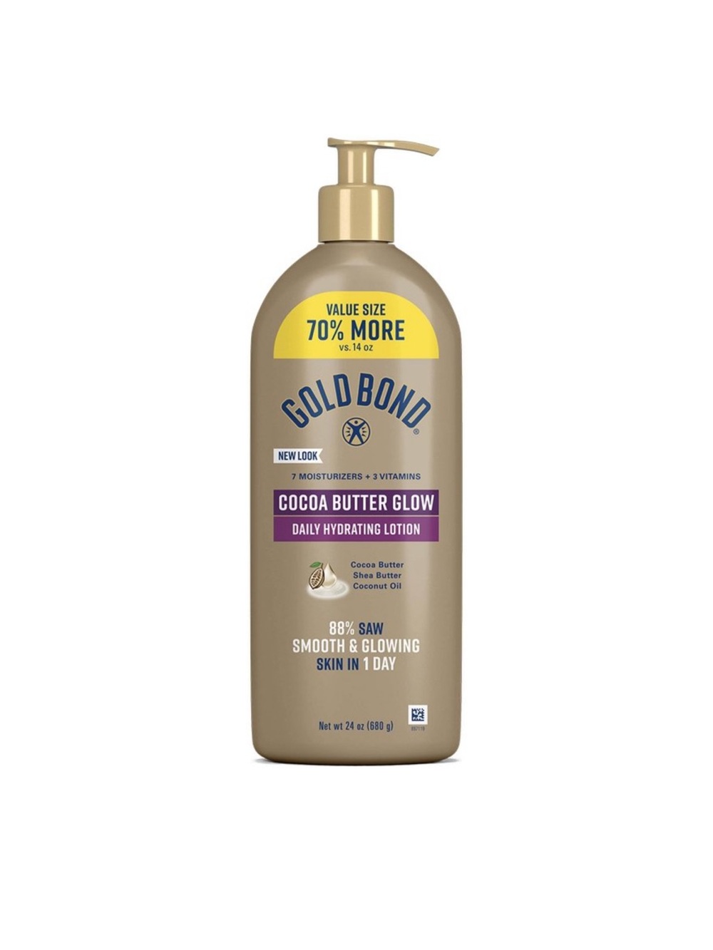 Gold Bond Cocoa Butter Glow Daily Hydrating Lotion — 24 oz.